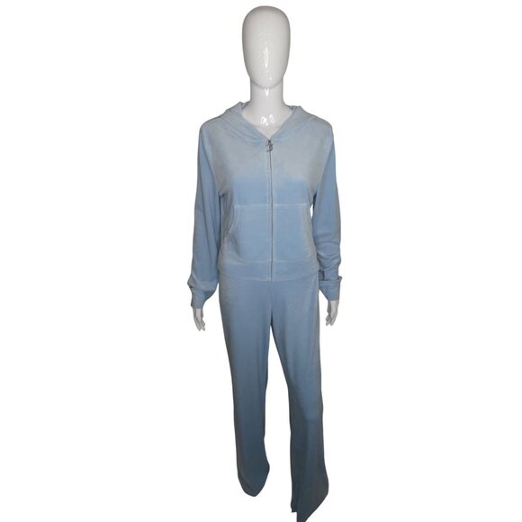 Juicy Couture Women's OG Big Bling Velour Hoodie‎ Size L - Picture 2 of 11